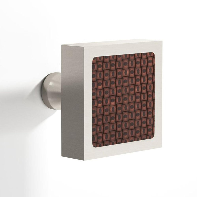 Série de boutons d'armoire L120, Nickel satiné