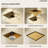 4-Inch Square Shower Drain-111047305
