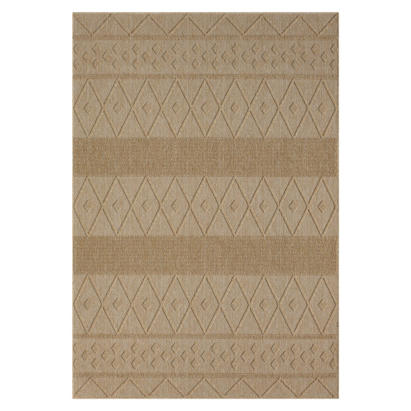 Laylonie Moroccan Indoor / Outdoor Rug, Runner 4'4" x 8'11"