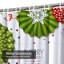 Rideau de douche Merry Christmas Happy New Year avec 12 crochets-129035370