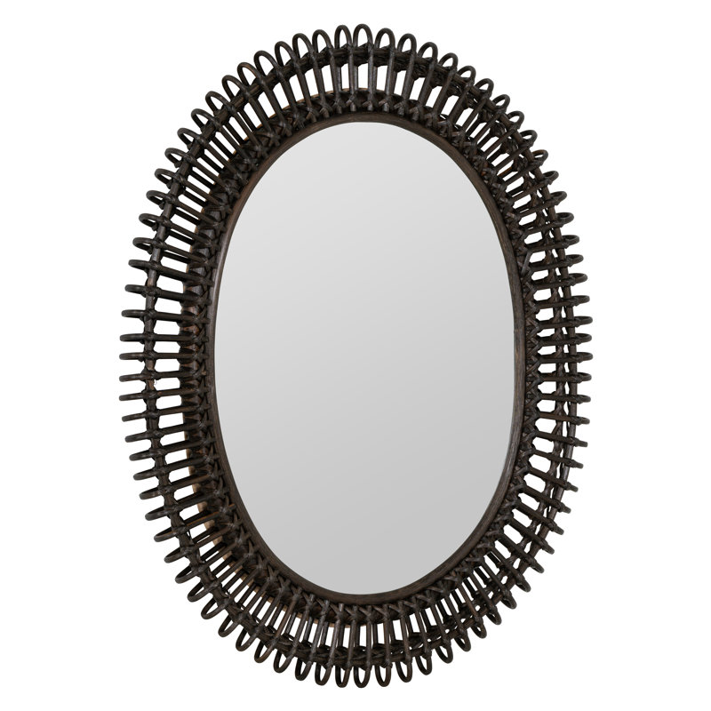 Harrison Oval Bamboo / Rattan Mirror