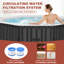 Spa gonflable, grand spa portable, spa gonflable avec couvercle isolé et pompe de chauffage