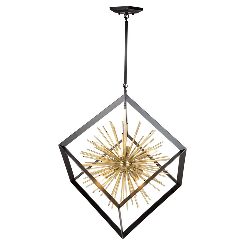 Lustre sphérique Spoutnik à 8 lumières Sunburst