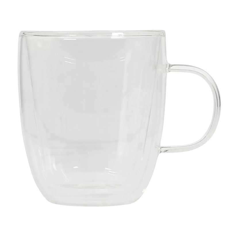 Ensemble de 2 tasses Mr. Coffee en verre borosilicaté à double paroi