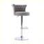 Tabourets de bar pivotants réglables avec pieds en métal argenté-1052065066