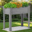 Lit de jardin surélevé avec pieds et bac à fleurs surélevé pour légumes, herbes, fleurs | Assemblage facile, conception ergonomique-112928150-112928148