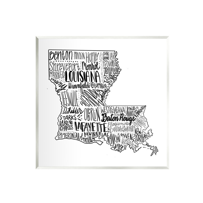 Carte de la Louisiane