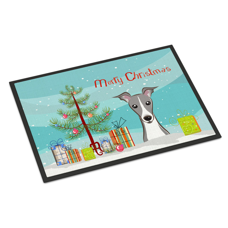 Non-Slip Christmas Outdoor Doormat, Rectangle 2' x 3'
