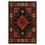 Tapis rouge / noir en coton à imprimé machine Guria-1254487700