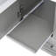 Meuble-lavabo de 30 po en gris - Poignées épurées. Tablettes polyvalentes. Taille compacte. Bois massif durable et style de luminaire élégant. Fabrication. Rangement spacieux. Lavabo facile. Portes à fermeture en douceur-113975178