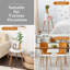 Table basse ronde moderne 16 pouces
