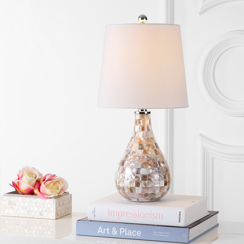 Carolyne Resin Table Lamp, Beige