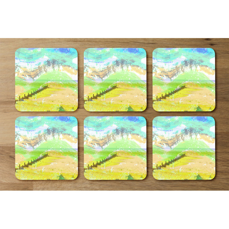 Square 6 Piece Coaster Set