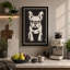 Bulldog Portrait Graphic - Wrapped Canvas-1001320588-1001320591