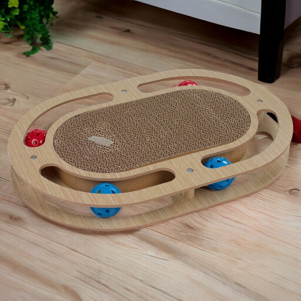 Archie & Oscar Cat Scratch Pad Scratching Board Play Toy Catnip Kitten ...