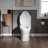 1.28 GPF Elongated One Piece Dual-Flush Toilet with Soft-Closing Seat,MAP Flushing 1000G-58712954