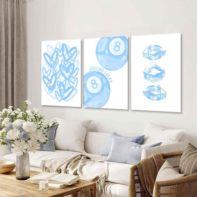 3 Piece Wrapped Canvas Wall Art
