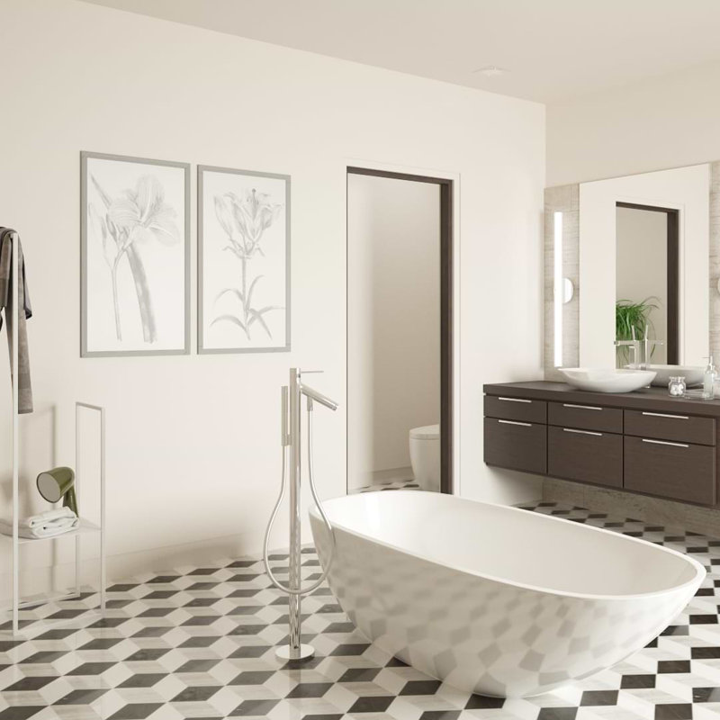 Havasar 8x9 Hexagon Honed Marble Mosaic Tile, Classico Polished