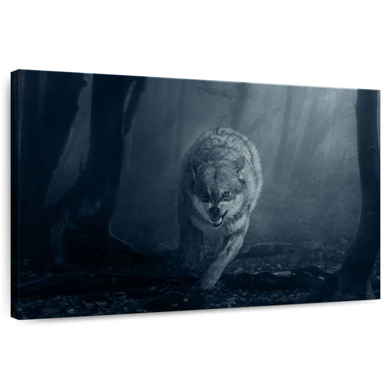 Mad Wolf, 8" H x 12" W
