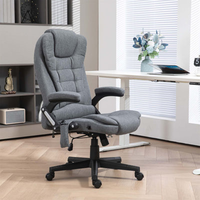 6 Point Vibrating Massage Office Chair with Lumbar Heat for Enhanced Comfort and Productivity, Perfect for Long Working Hours.