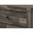 1pc Rustic Two Drawers Storage Nightstand Brown Gray Finish Wooden Bedroom Furniture