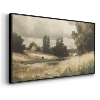 Série paysage - Lxxvi - Toile tendue avec châssis tendue, prête à être accrochée