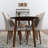 Gimpel 5 - Person Solid Wood Oval Dining Set with Velvet Upholstered Chairs-1298559607-1298559600