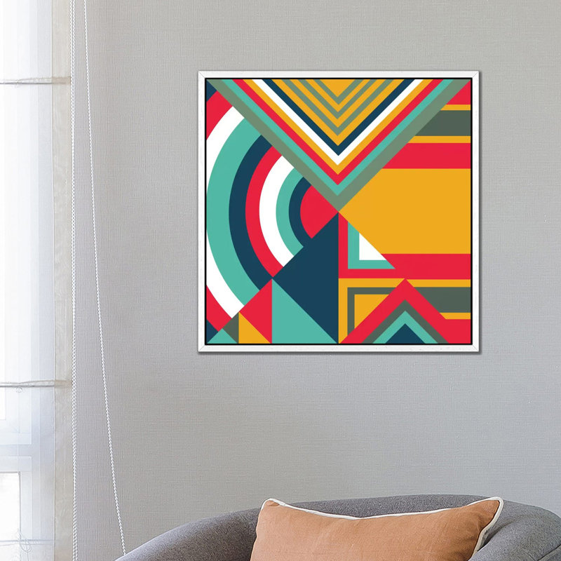 Tribal I 1 Piece Wall Art on Canvas, 66.04 cm H x 66.04 cm W, White Framed