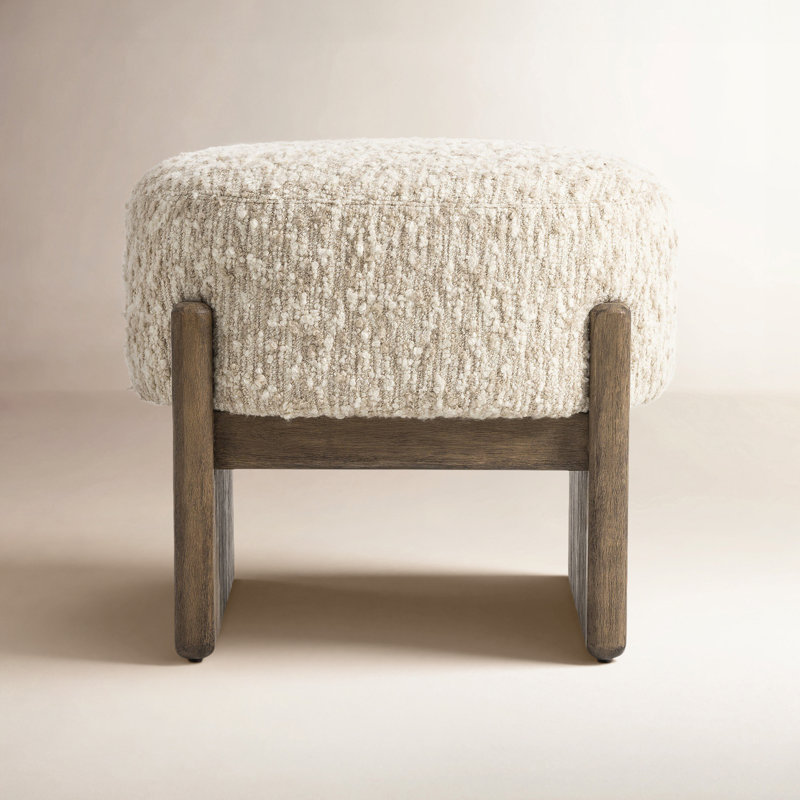 Kirby Accent Stool, Solema Cream, Acrylic