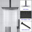 Complete Shower System Ceiling Mounted Dual Shower Head with Rough-in Valve-60193140