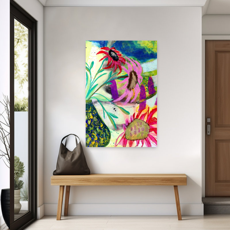 Contemporary Art Abstract Contemporary Wall Art by Poonam Choudhary - Wrapped Canvas Print, 152.4 cm H x 101.6 cm W