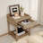 Retro Style Nightstand With 1 Drawer, An Open Shelf, Turned Legs And Metal Handles
