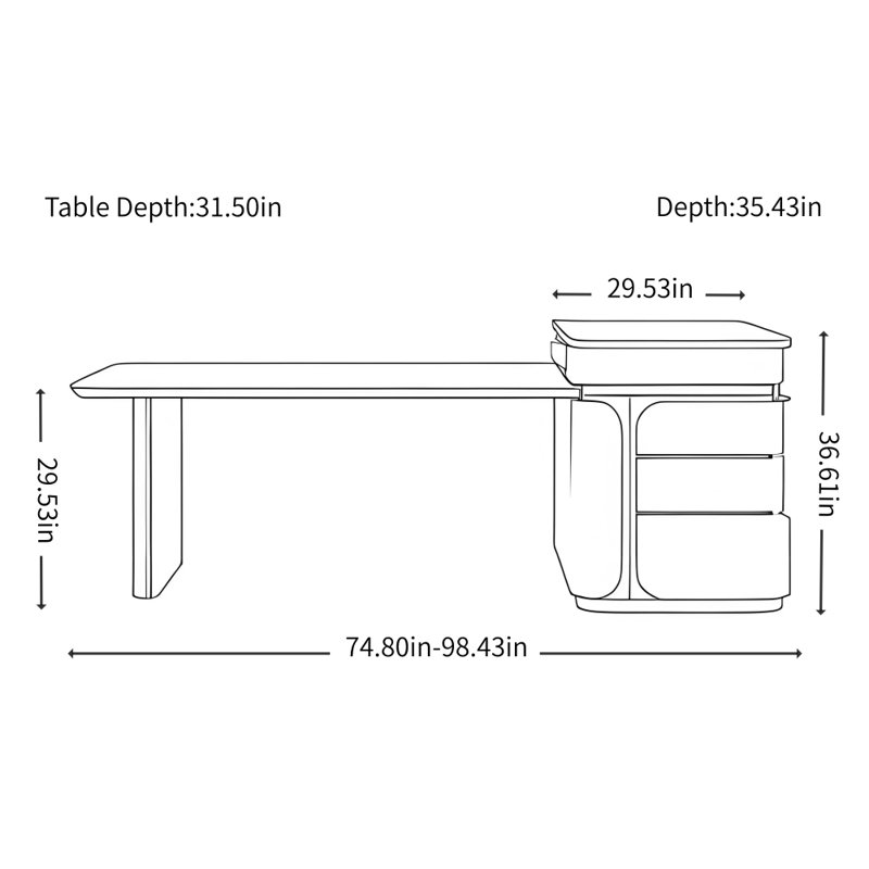 Table de salle à manger French Minimalist