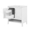 Ensemble de meuble-lavabo 30 po avec lavabo, armoire de salle de bain autoportante avec portes et tiroirs, cadre solide et panneau de fibres à densité moyenne