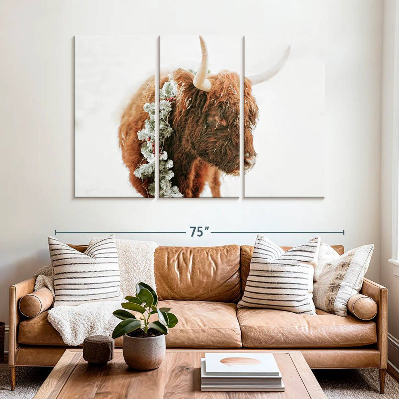 Brampt Christmas Cow, 42" H x 65" W