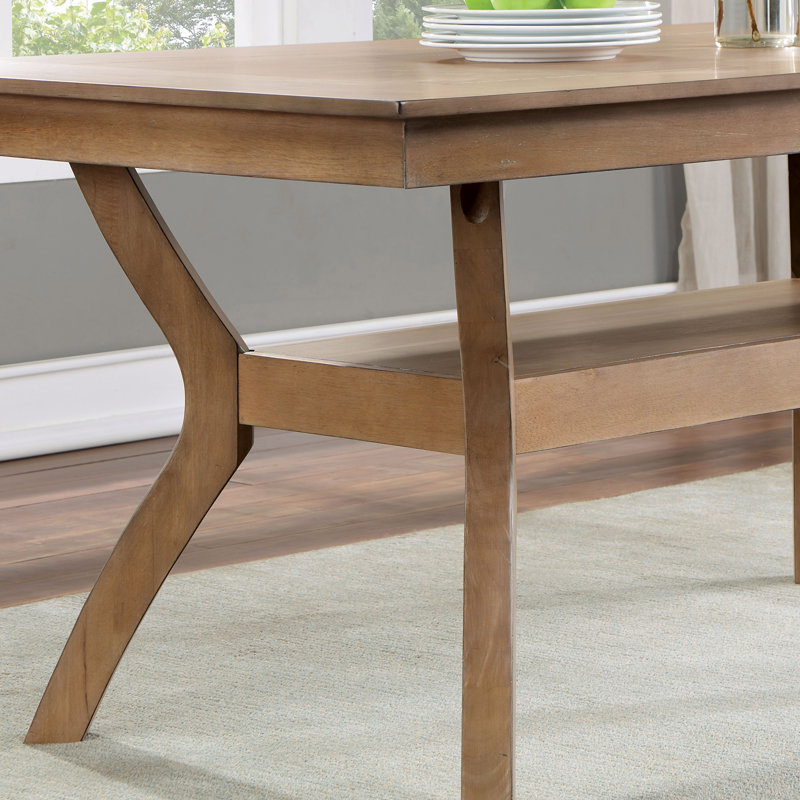 Gabaldon Solid Wood Base Dining Table, Brown