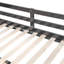 Lit superposé double au-dessus de double avec lit gigogne simple et échelle