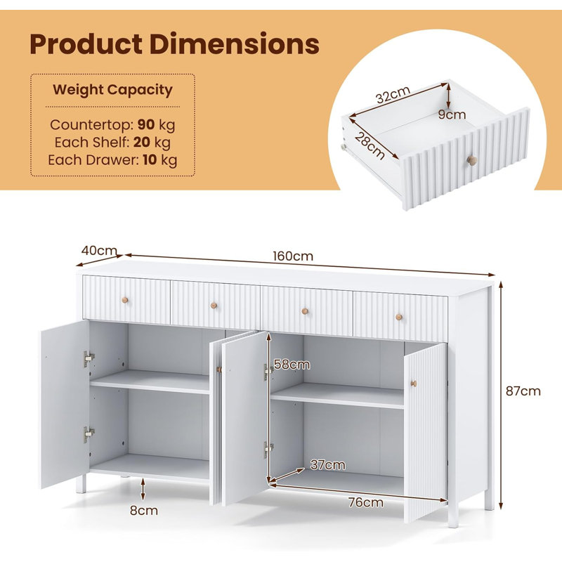 160cm Sideboard