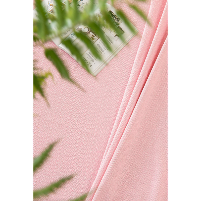 Gimena Fall Rectangle Stain Resistant Tablecloth, 85" L x 57" W, Pink