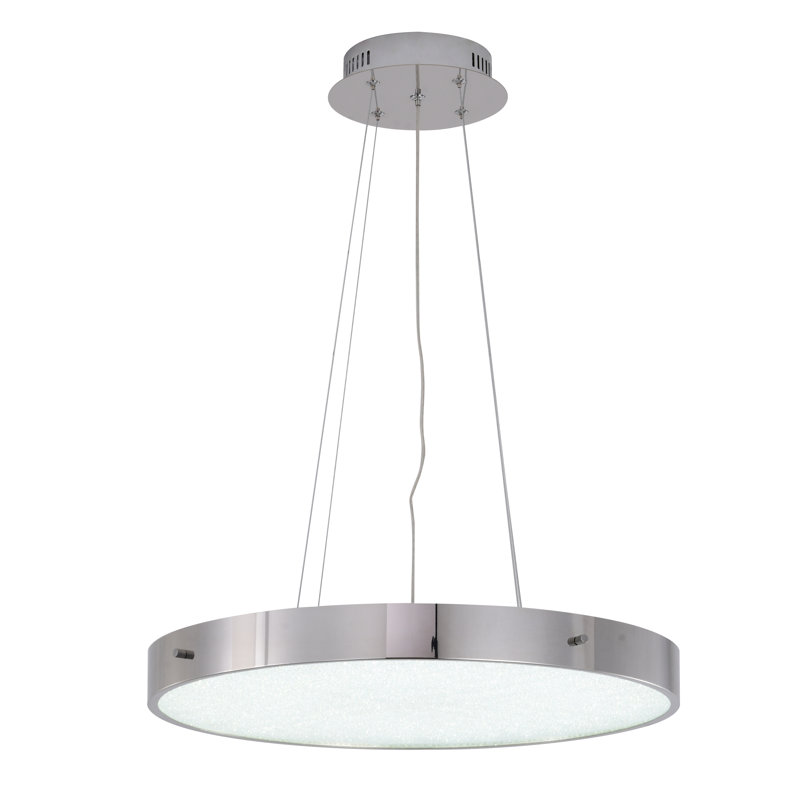 Lustre halo moderne à DEL , Chrome chrome
