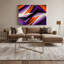 Hard Edge 69, impression sur toile mauve-1947992078