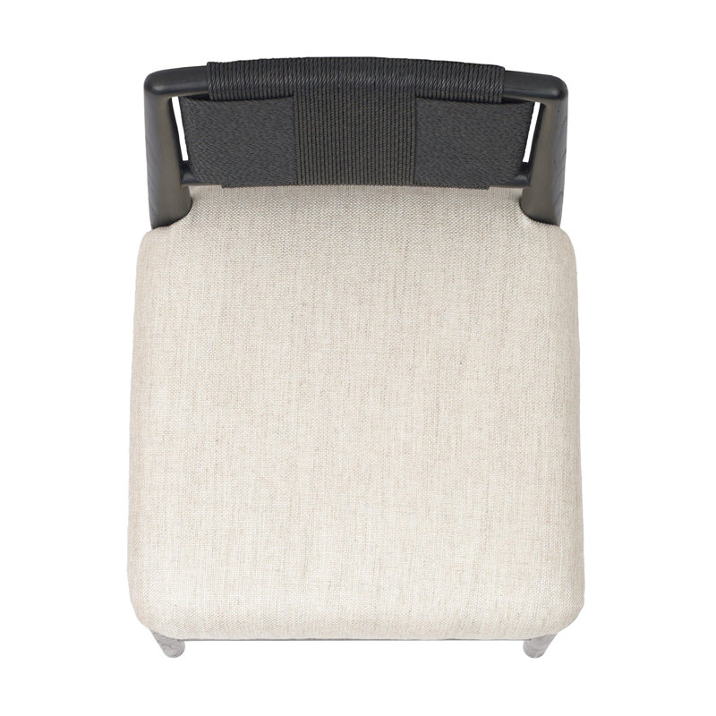 Rothler Stool-Alcala Wheat-Counter, Counter Stool (27” Seat Height), Essence Natural/Rayon/Viscose, Black Brushed Ash