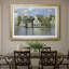 Maisons sur l'Achterzaan-Claude Monet - Reproduction encadrée avec passe-partout et verre - 1871-109561778-109561785-109561788