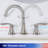 2-handle Bathroom Faucet with Drain Assembly-82802443
