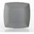 Gibson Home 16pc Square Melamine Dinnerware Plates, Bowls, & Cups, Gray