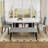 Modern Tufted Linen Dining Bench, Farmhouse Upholstered Entryway Bench With Black Rubber Wood Legs, Versatile For Kitchen, Bedroom, Hallway, Gray-29714532