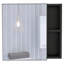 Pharmacie, trois tablettes internes, une porte, deux tablettes externes-151537186