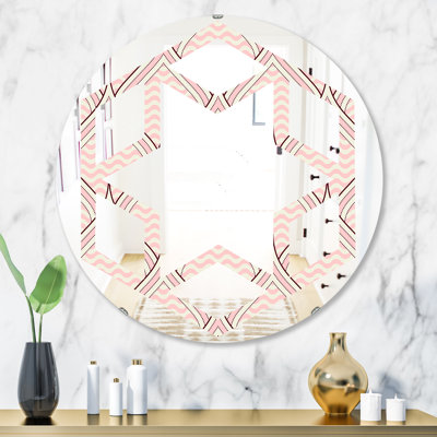Ornament with Decorative Elements Star Cottage Americana Frameless Wall Mirror