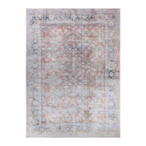 Distressed Geometric Farmhouse Indoor Area Rug or Runner