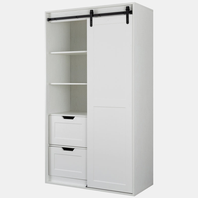 Armoire-penderie Cathkin, Blanc